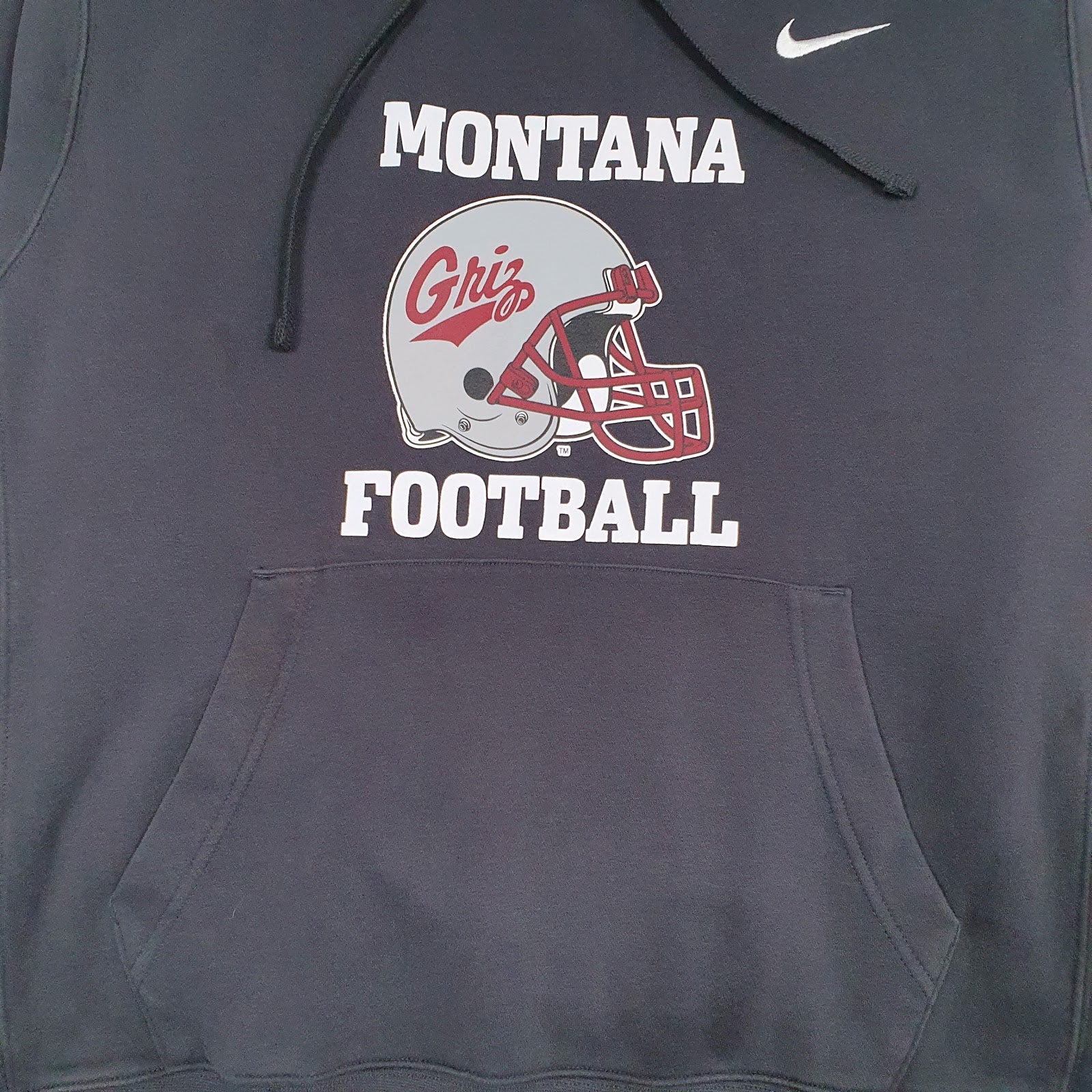 Mens Grey Nike Montana Football Hoodie Jumper