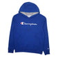 Mens Blue Champion  Hoodie Jumper