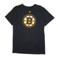 Mens Black Reebok NHL Hockey Boston Bruins Happy Gilmore Short Sleeve T Shirt