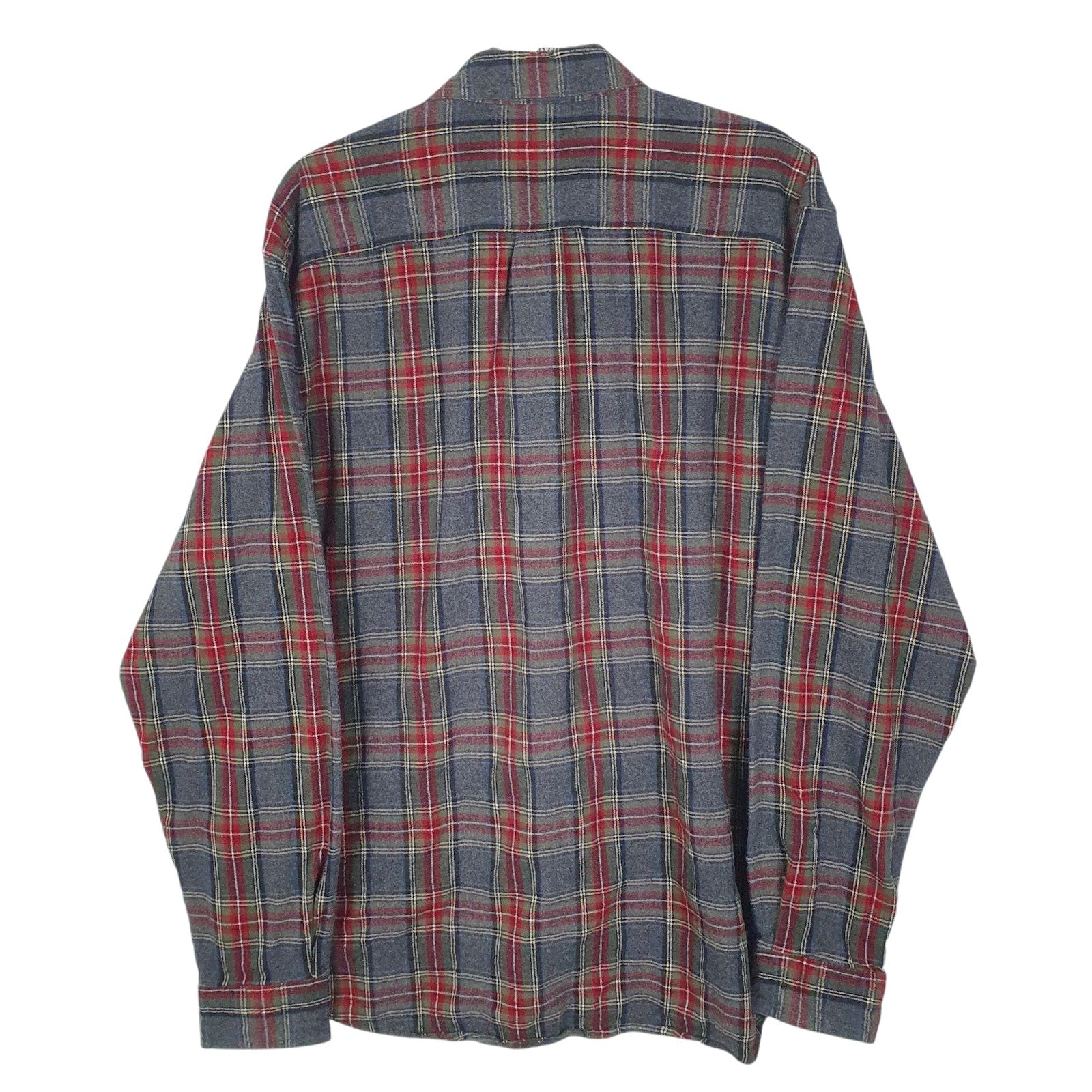 Mens Grey L.L.Bean Flannel  Shirt