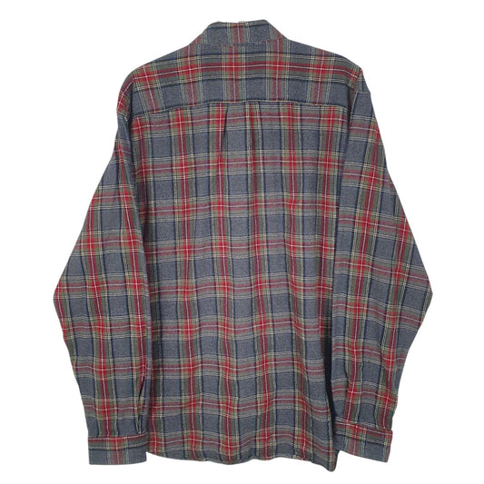 Mens Grey L.L.Bean Flannel  Shirt