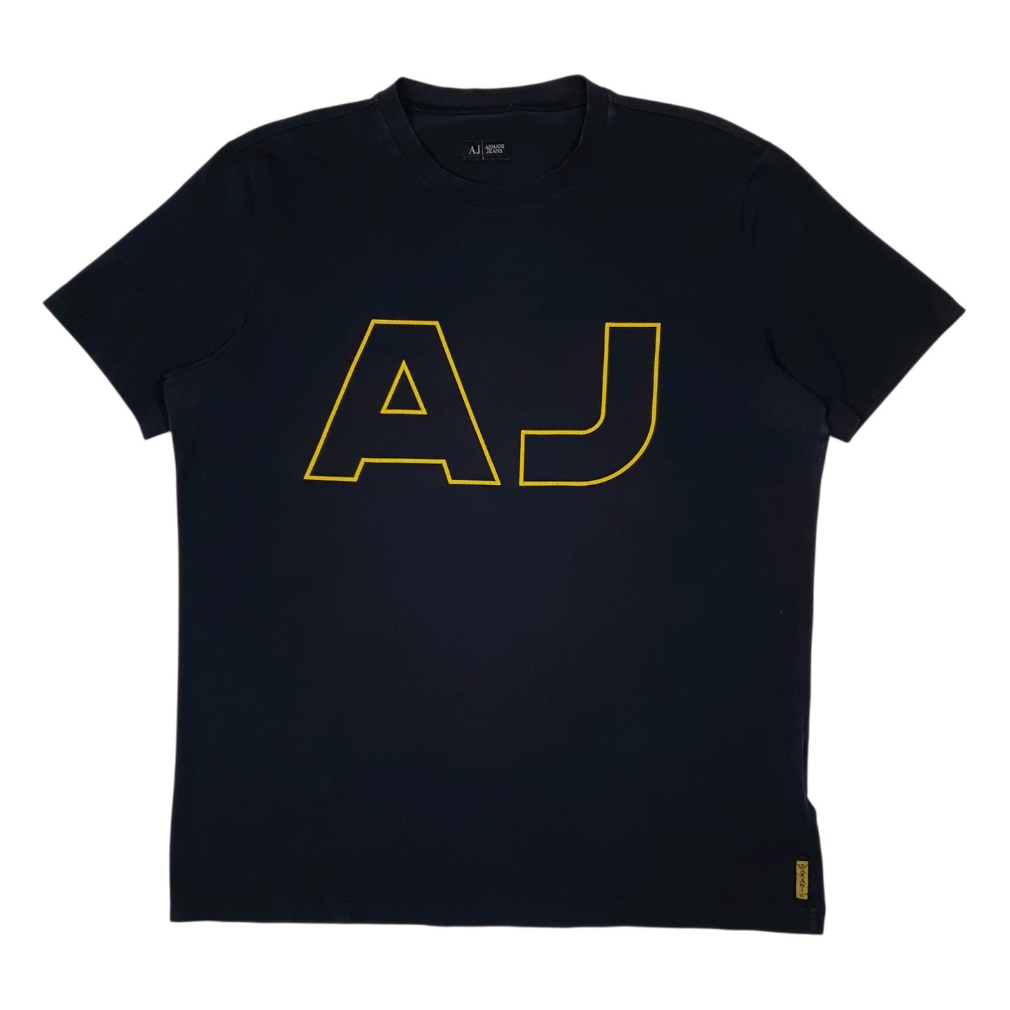 Mens Navy Armani Jeans  Short Sleeve T Shirt