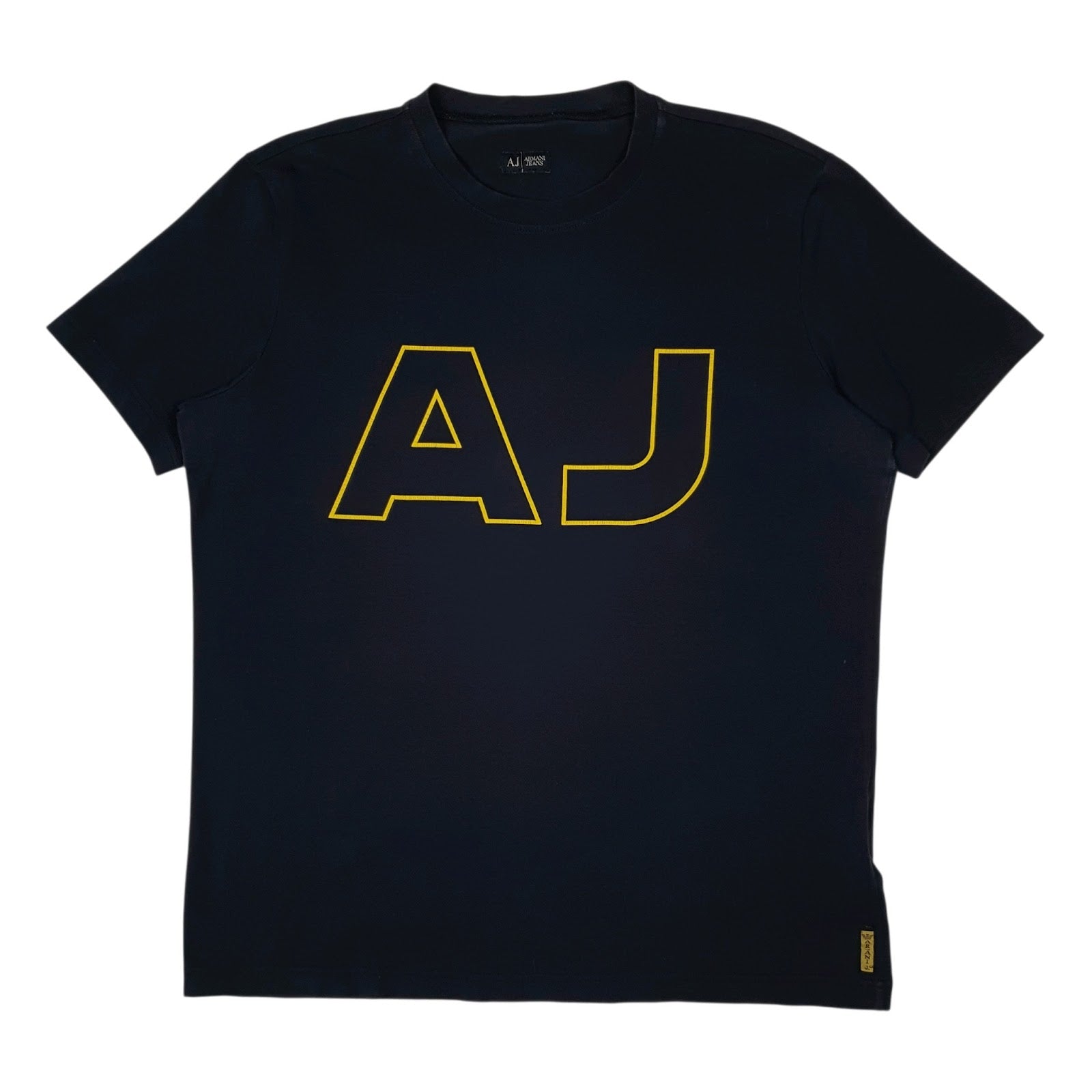 Mens Navy Armani Jeans  Short Sleeve T Shirt