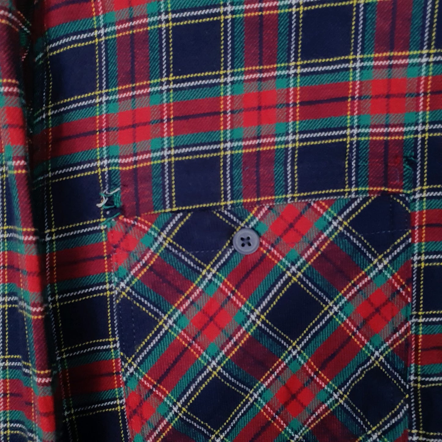 Mens Navy D&H Flannel  Shirt