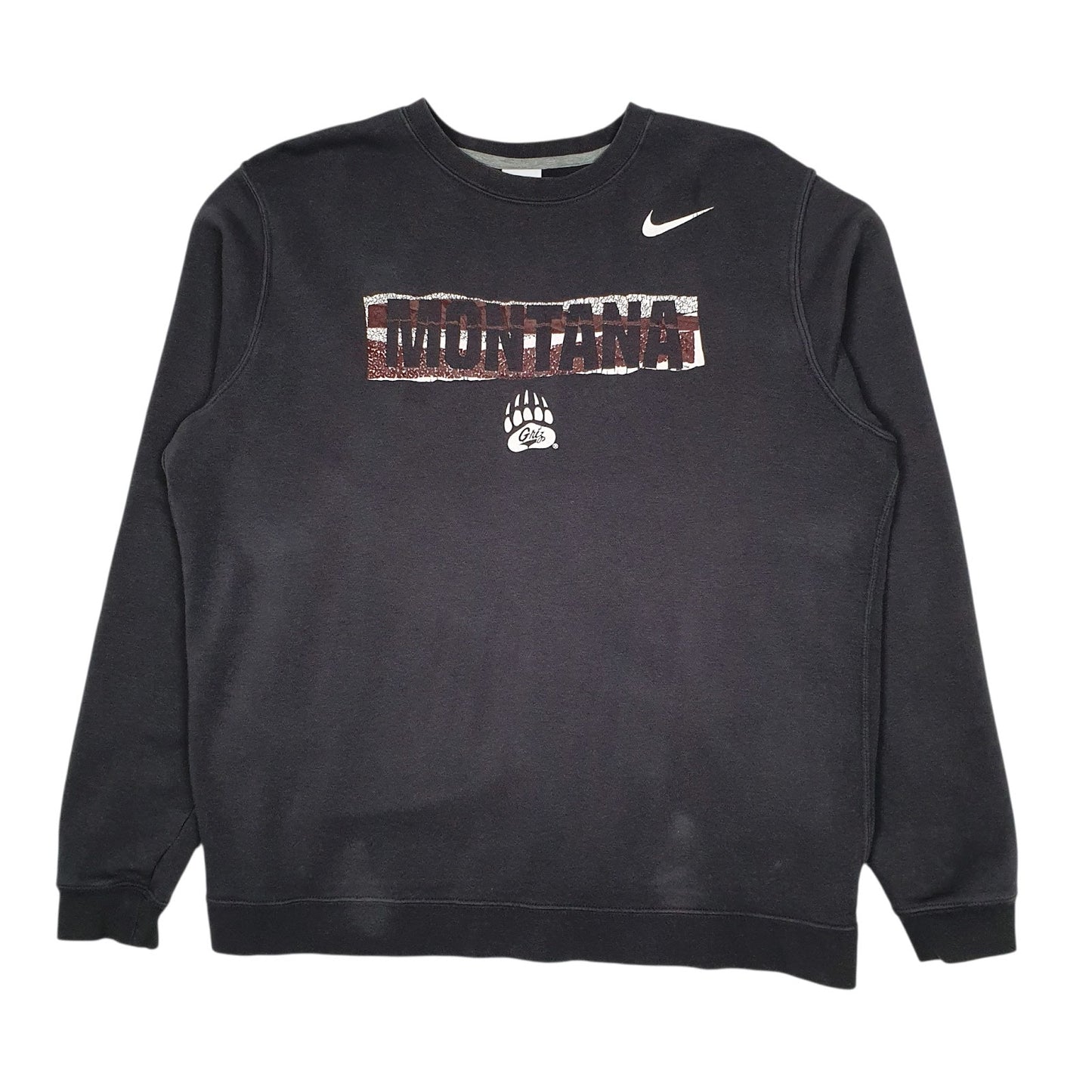 Mens Grey Nike Montana Crewneck Jumper