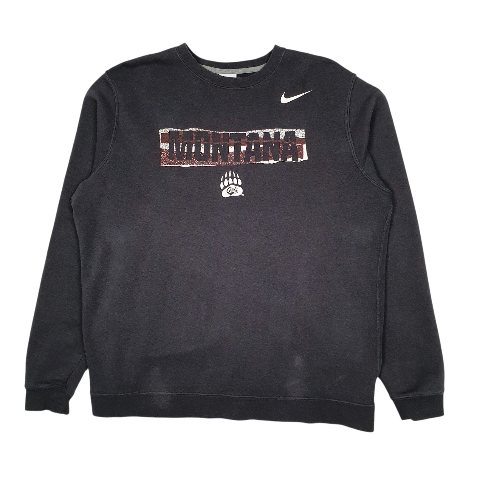 Mens Grey Nike Montana Crewneck Jumper