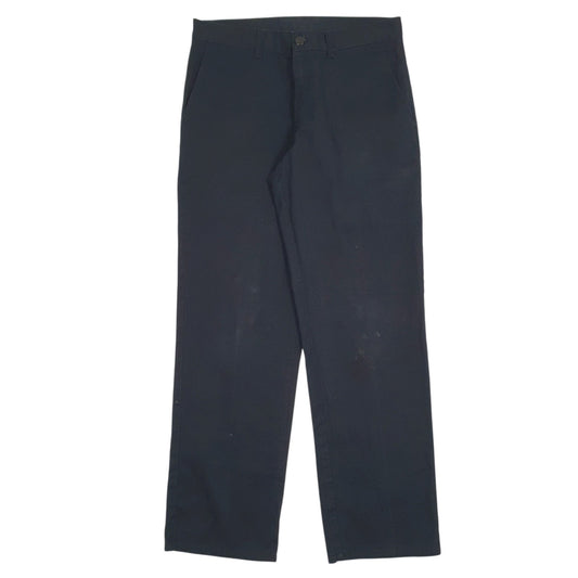 Mens Black Dickies Workwear Chino Trousers