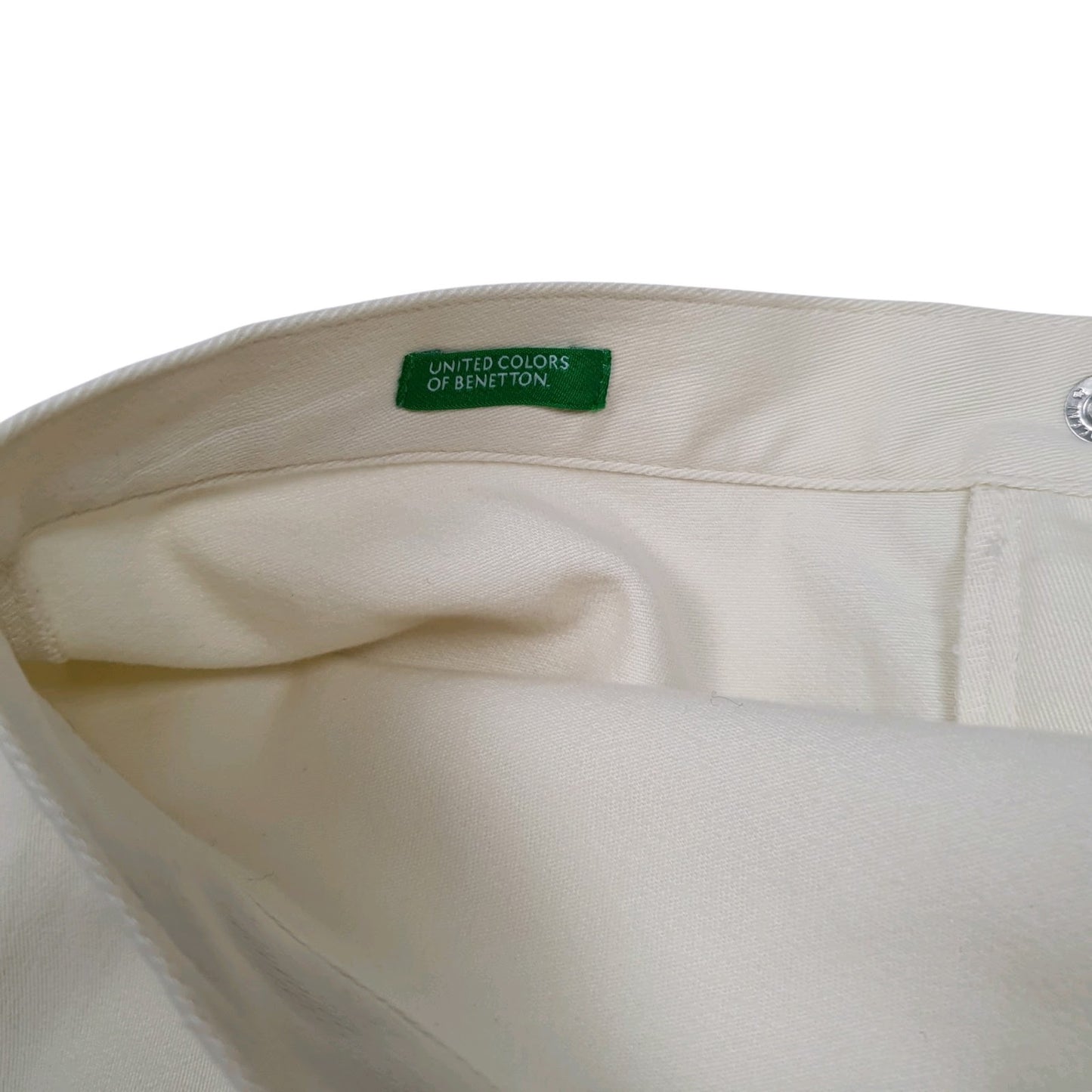 Womens Cream United Colours Of Benneton Low Rise  Trousers