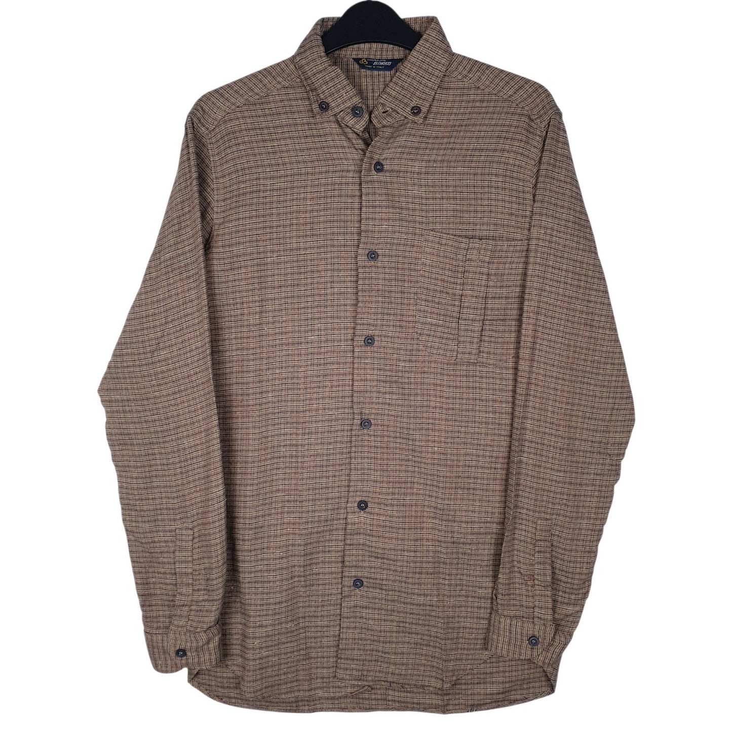 Mens Brown Confezioni Borgo  Long Sleeve Shirt