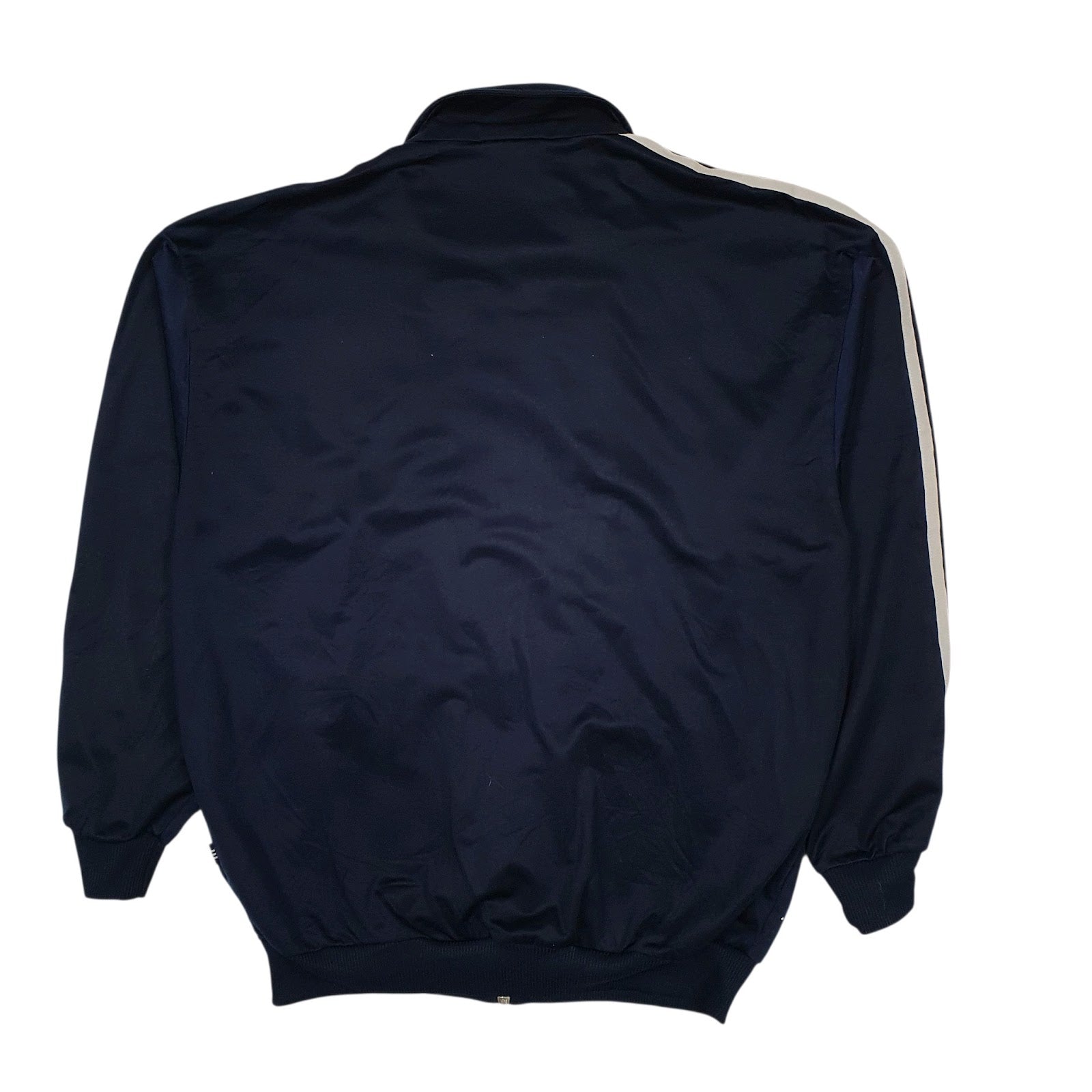 Mens Navy Adidas Vintage 2000s Track Top Full Zip Jumper