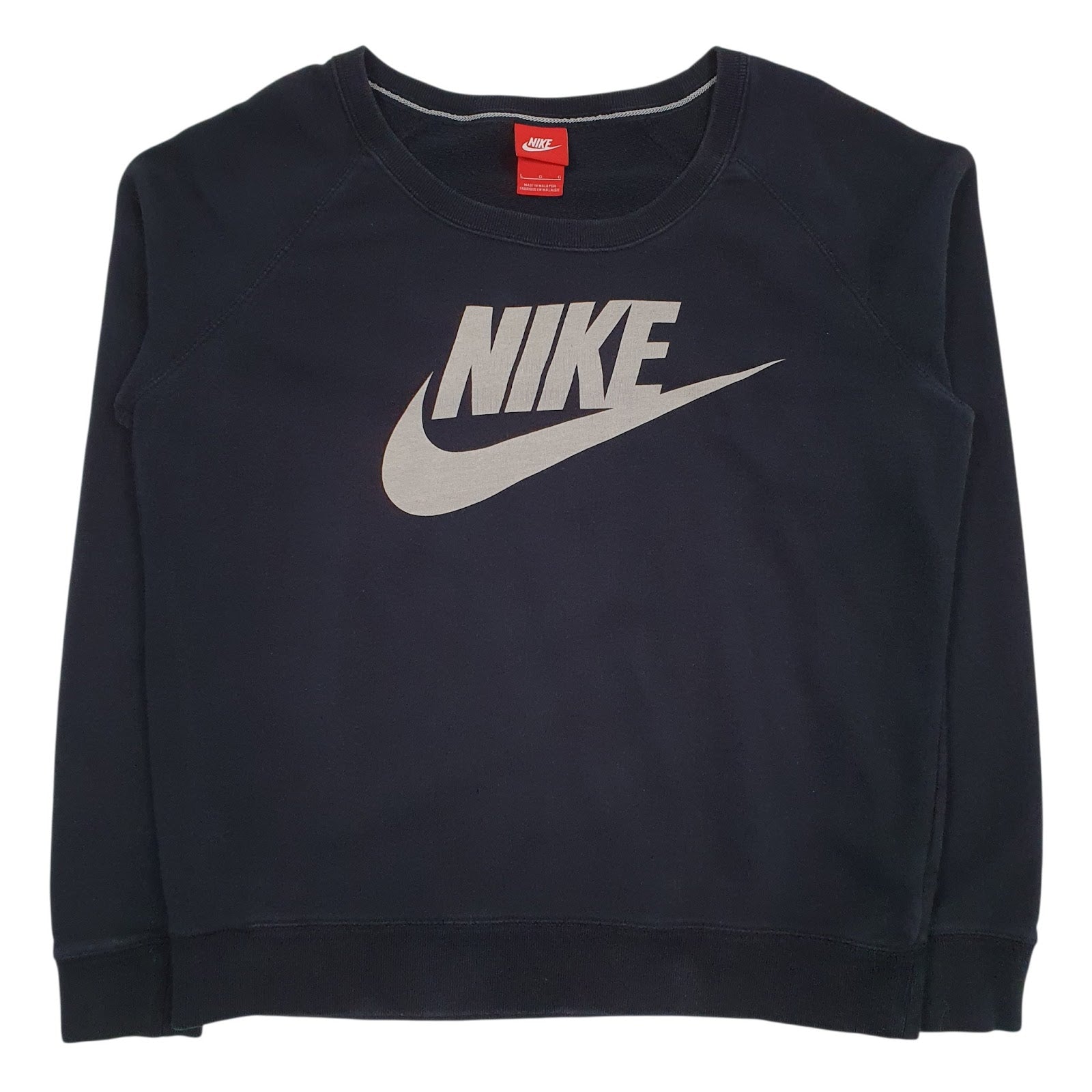 Womens Black Nike  Crewneck Jumper