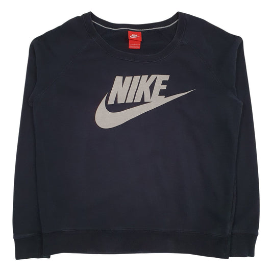 Womens Black Nike  Crewneck Jumper