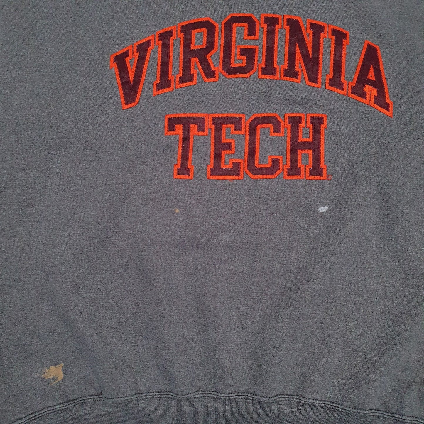 Mens Grey Champion Virginia Tech Crewneck Jumper