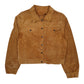 Womens Brown Conbipel Suede Shearling Trucker Bomber  Coat