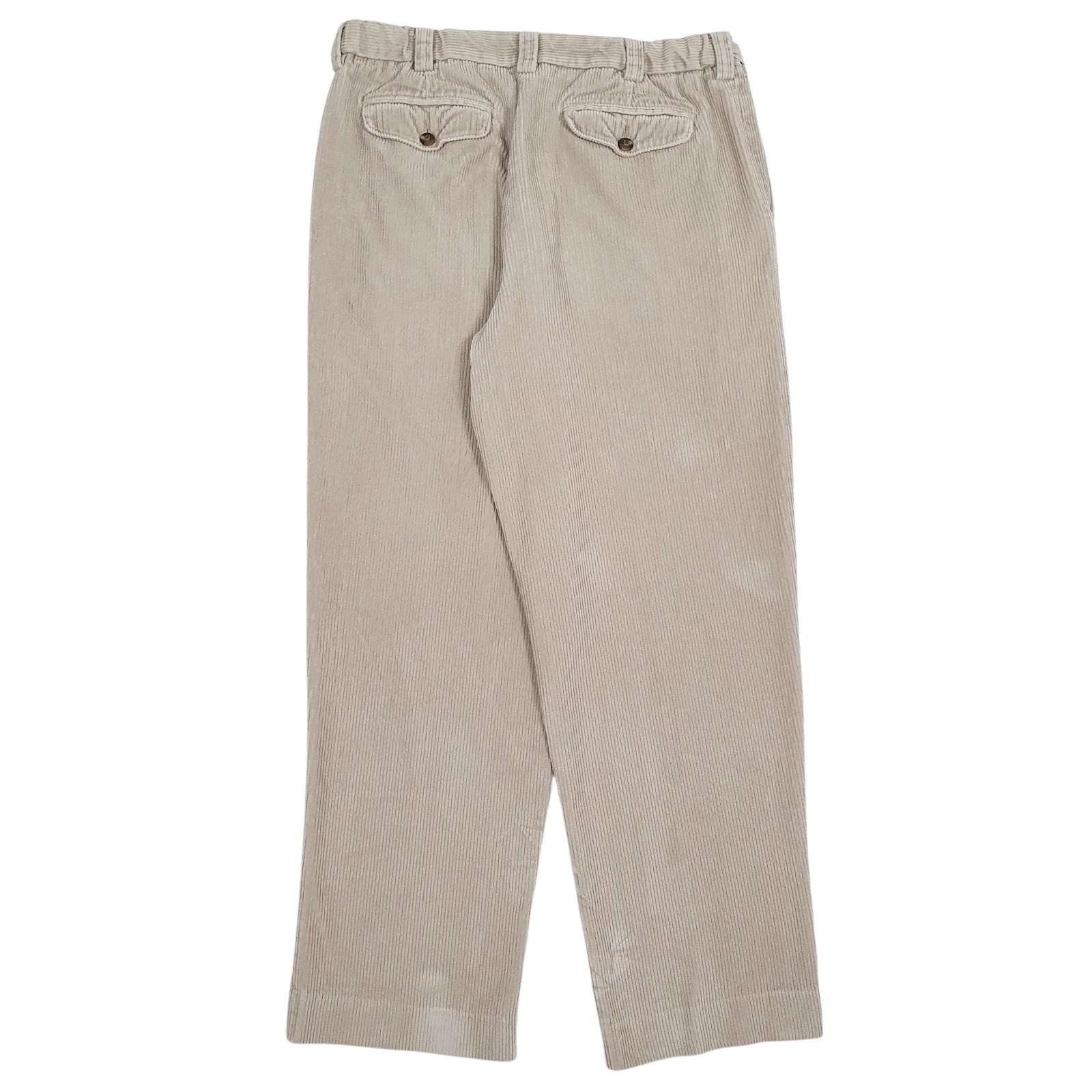 Mens Brown L.L.Bean Pleated  Trousers