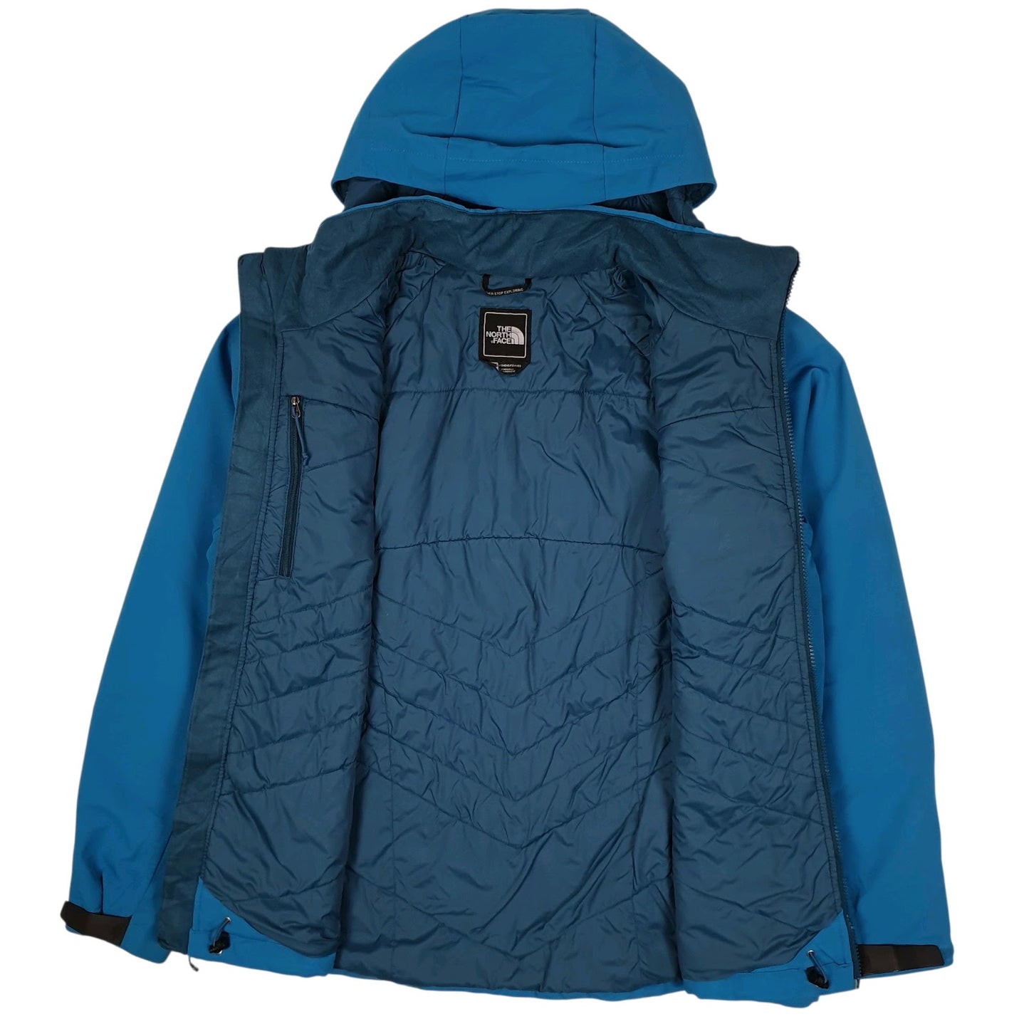 Womens Blue The North Face Softshell Windbreaker  Coat