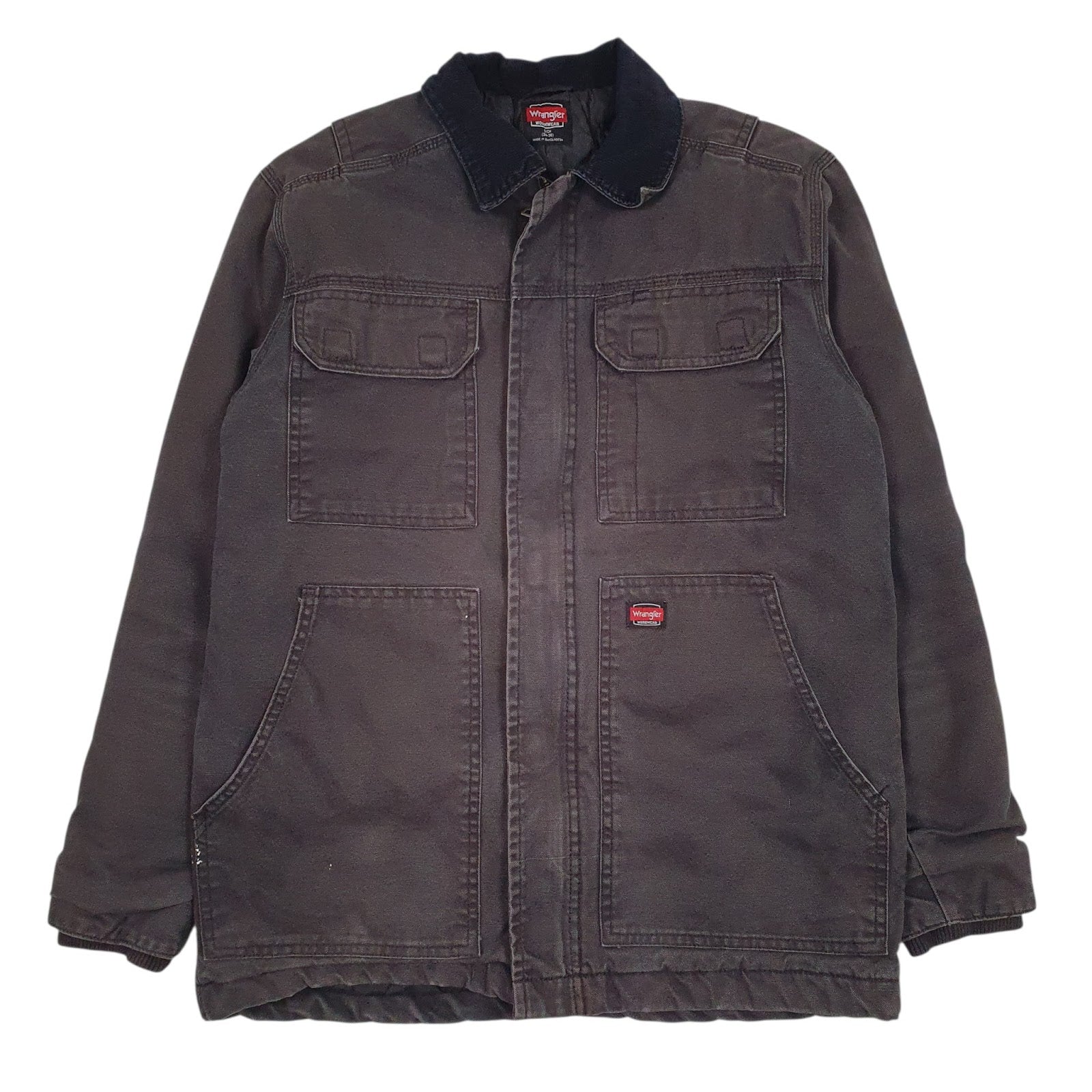 Mens Grey Wrangler Bomber Padded  Coat