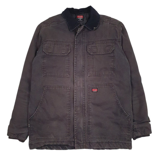 Mens Grey Wrangler Bomber Padded  Coat