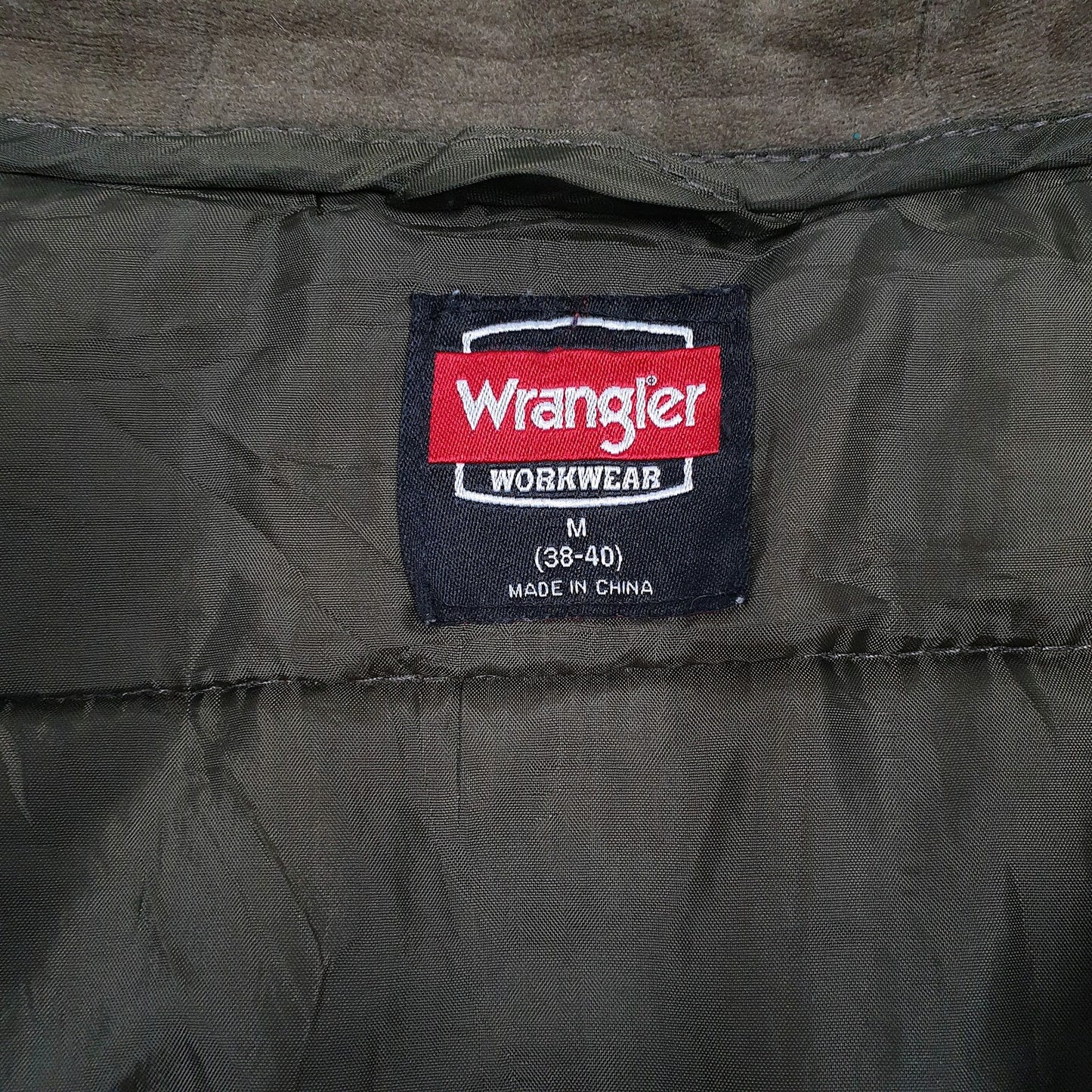 Mens Green Wrangler Workwear  Coat