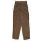 Womens Green Eddie Bauer Pleated Corduroy Trousers