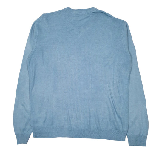 Mens Blue Pierre Cardin  Crewneck Jumper