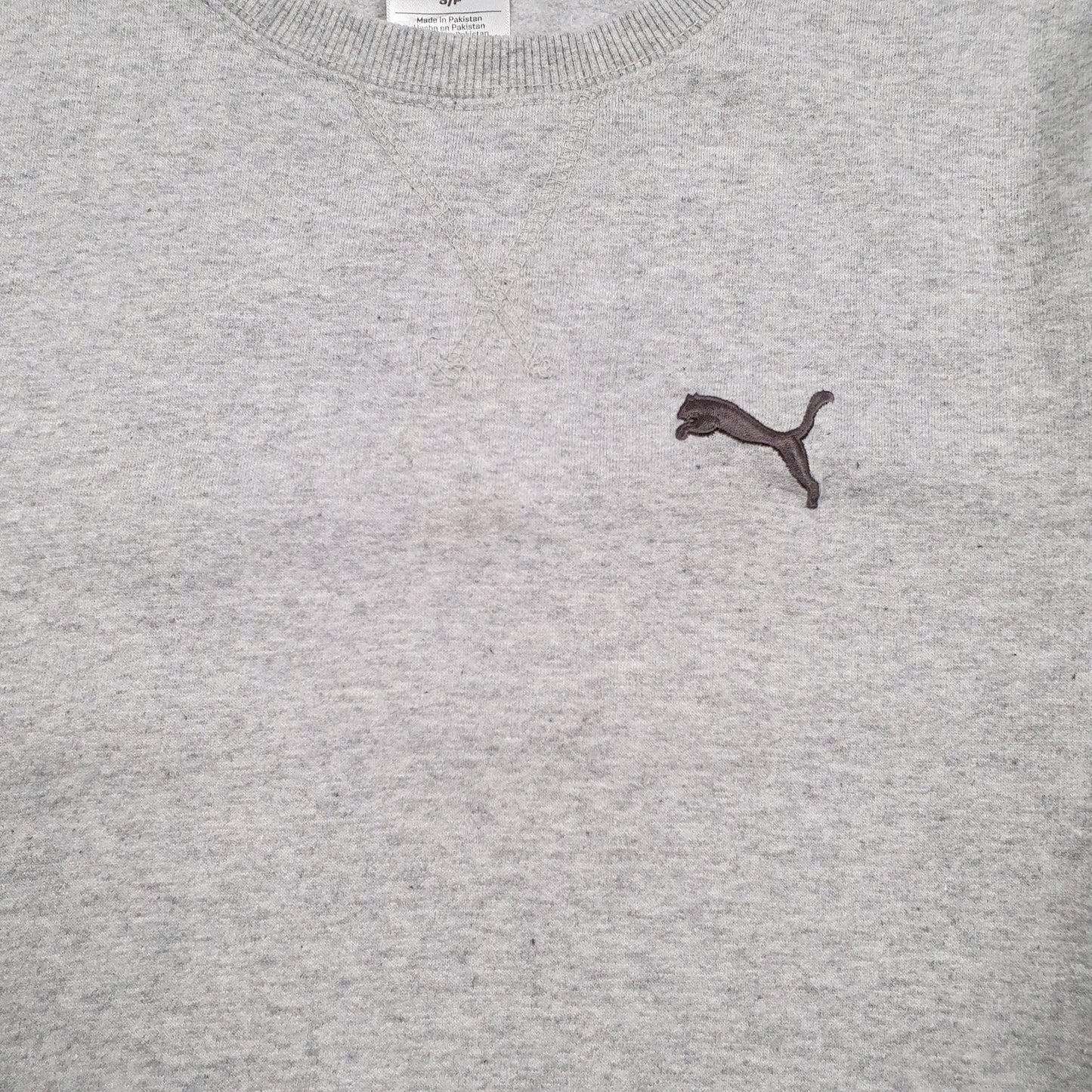 Mens Grey Puma  Crewneck Jumper