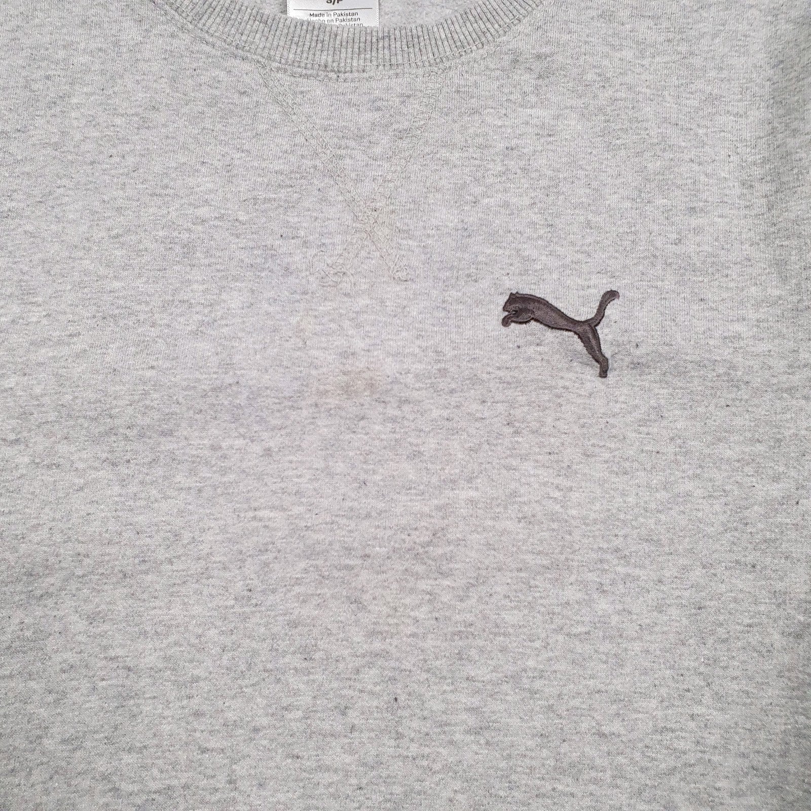 Mens Grey Puma  Crewneck Jumper