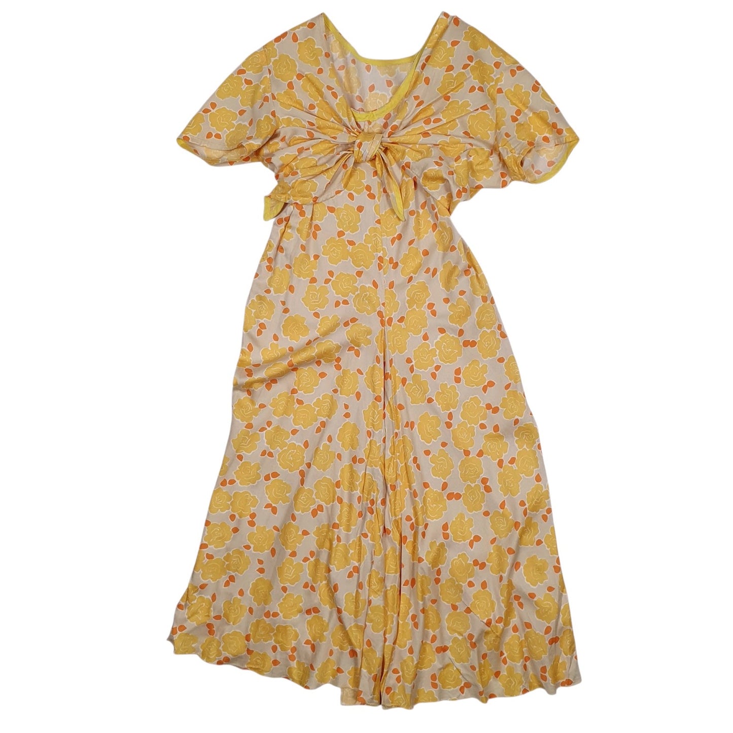 Womens Yellow Unbranded  Short Sleeve Dress