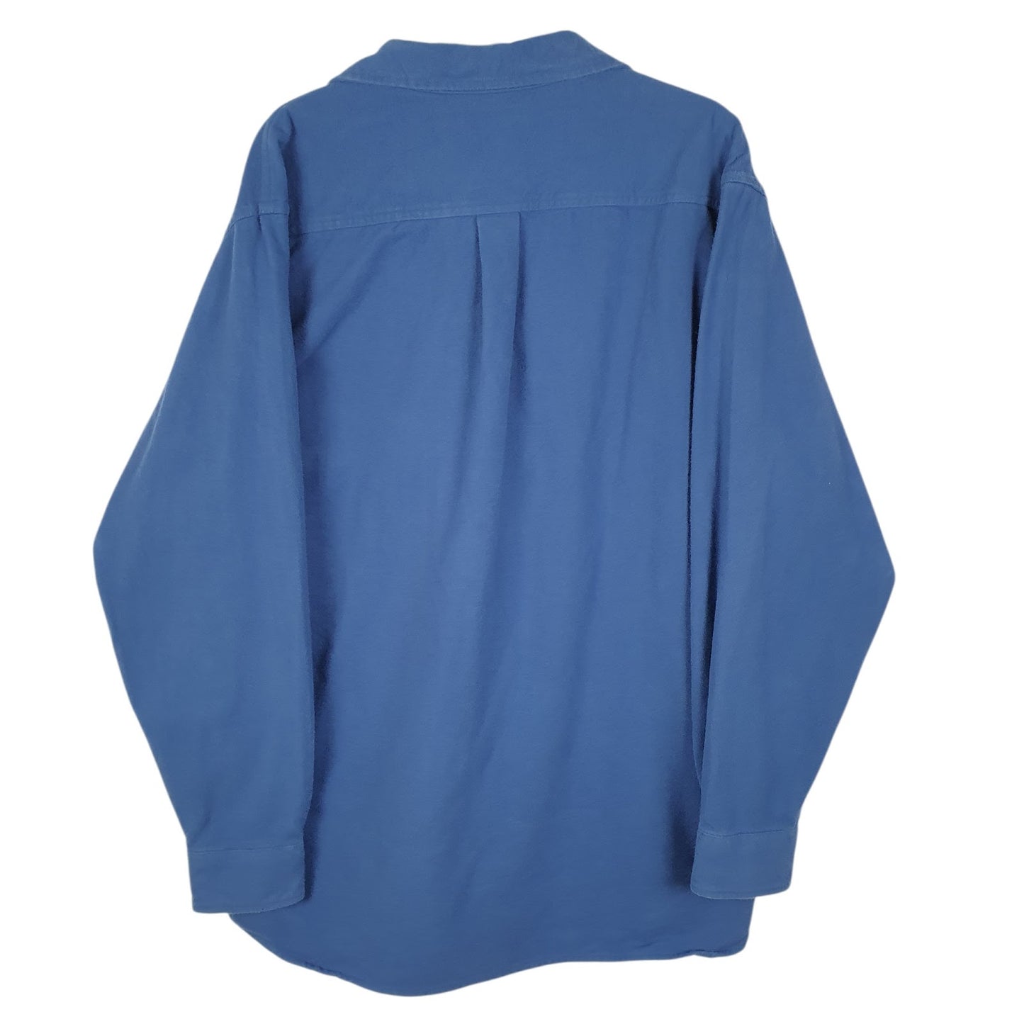 Mens Blue L.L.Bean Chamois  Shirt