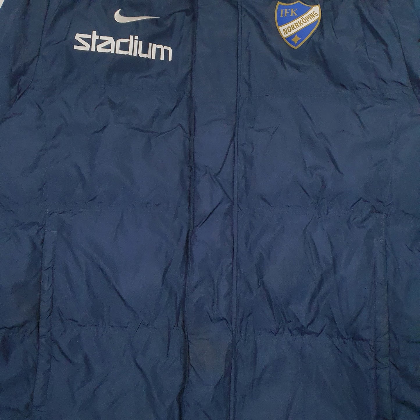 Mens Navy Nike Storm-Fit IFK Norrköping Football  Coat