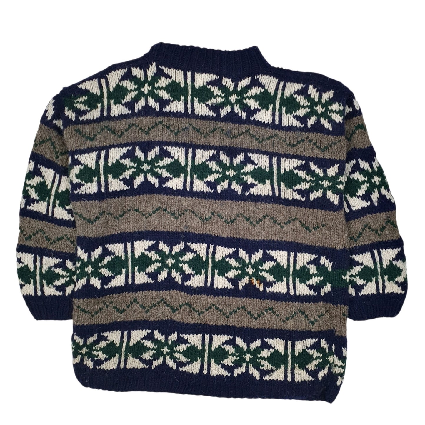 Mens Grey Sisandina Handicrafts Knitwear Crewneck Jumper