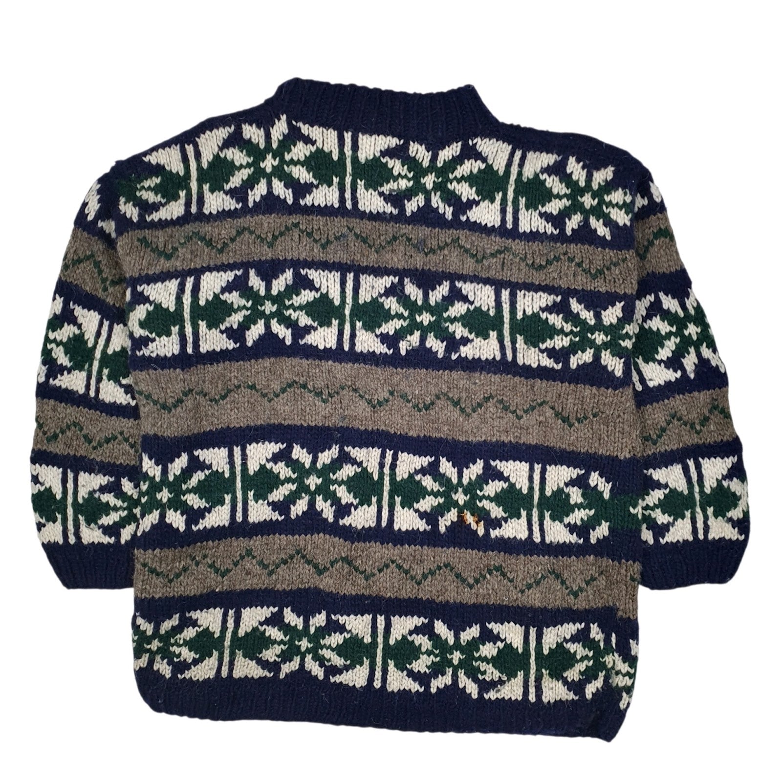 Mens Grey Sisandina Handicrafts Knitwear Crewneck Jumper