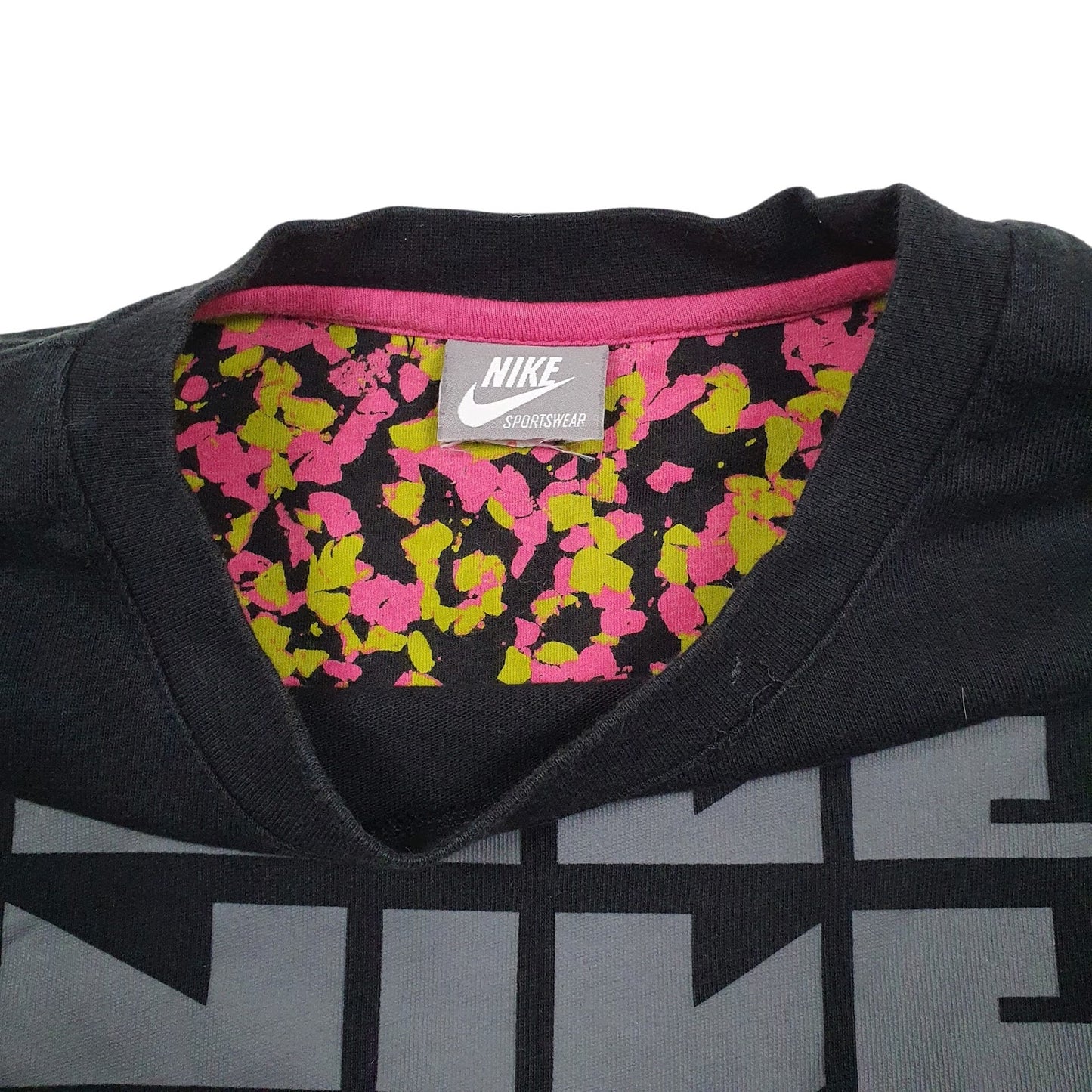 Mens Black Nike Vintage 00s Lightweight Crewneck Jumper