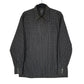 Mens Black Gas Harrington Jacket Shacket Long Sleeve Shirt