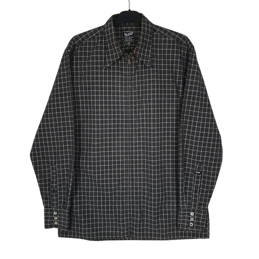 Mens Black Gas Harrington Jacket Shacket Long Sleeve Shirt