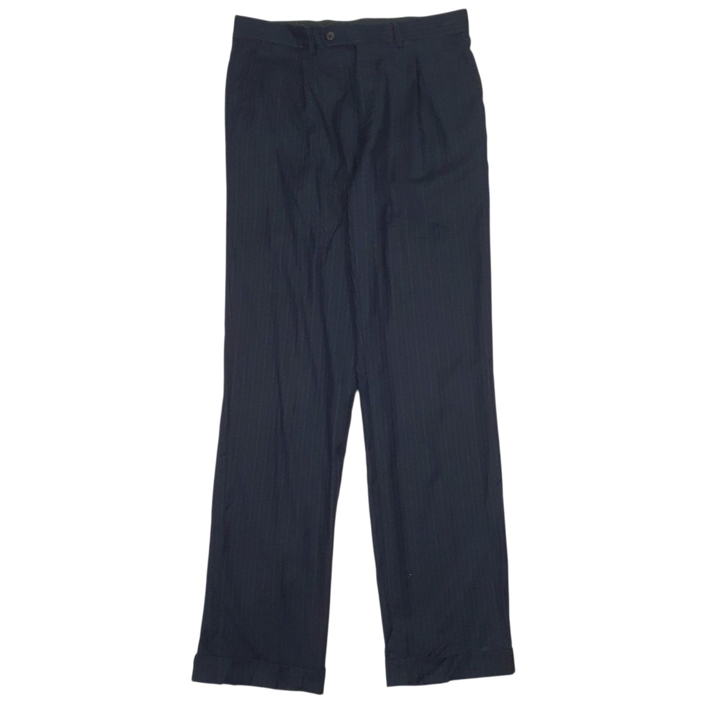 Mens Navy Loro Pianni  Formal Trousers