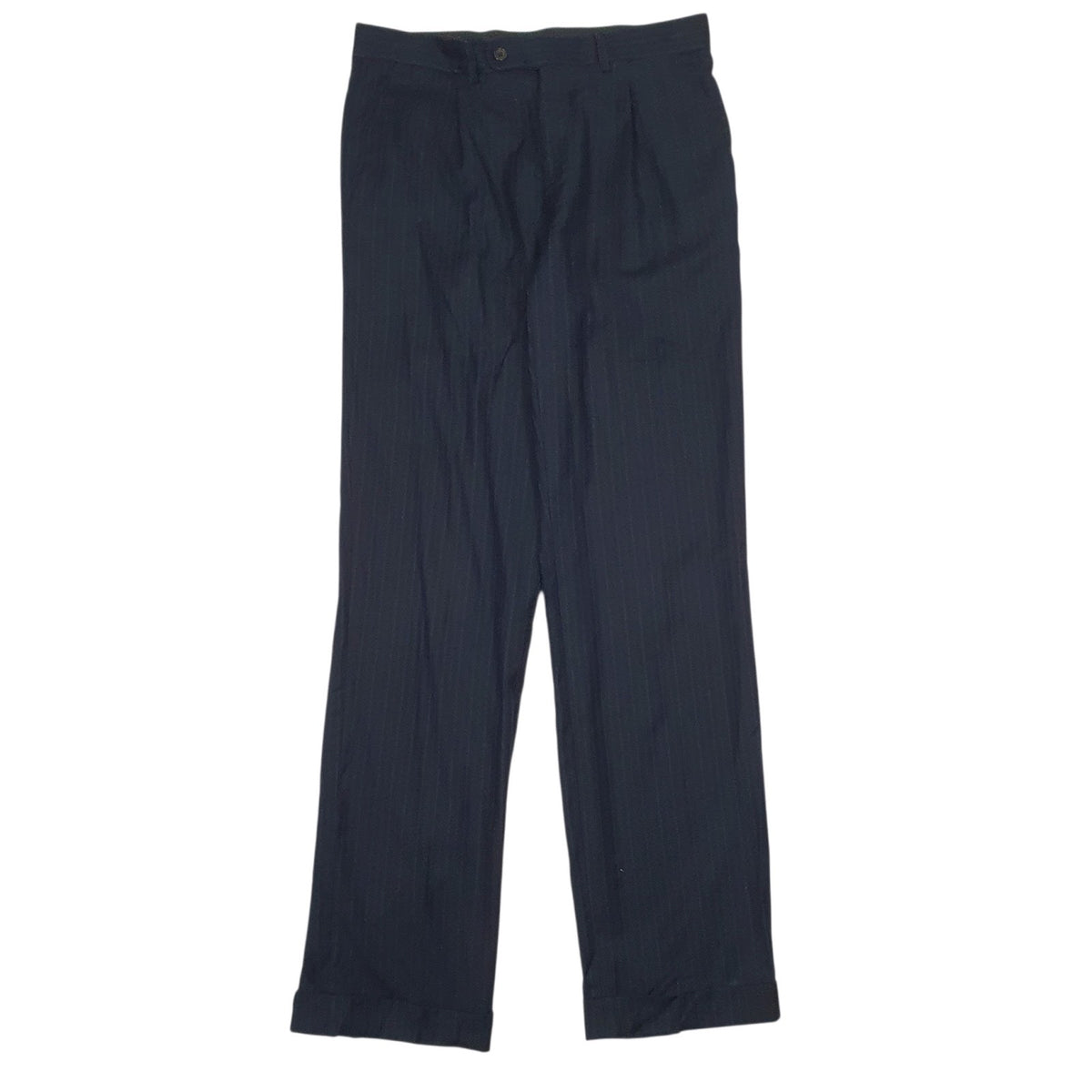 Mens Navy Loro Pianni  Formal Trousers