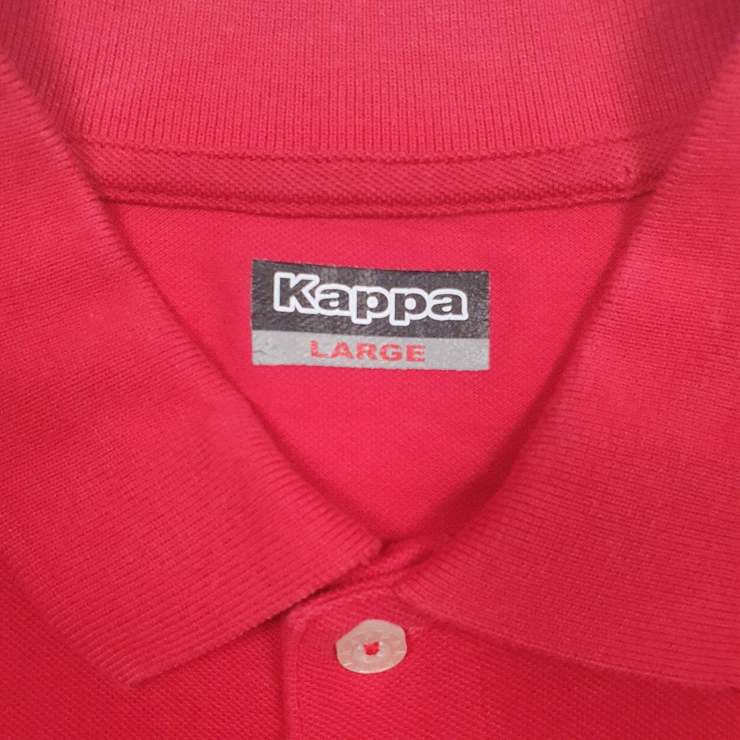 Mens Red Kappa   Polo Shirt