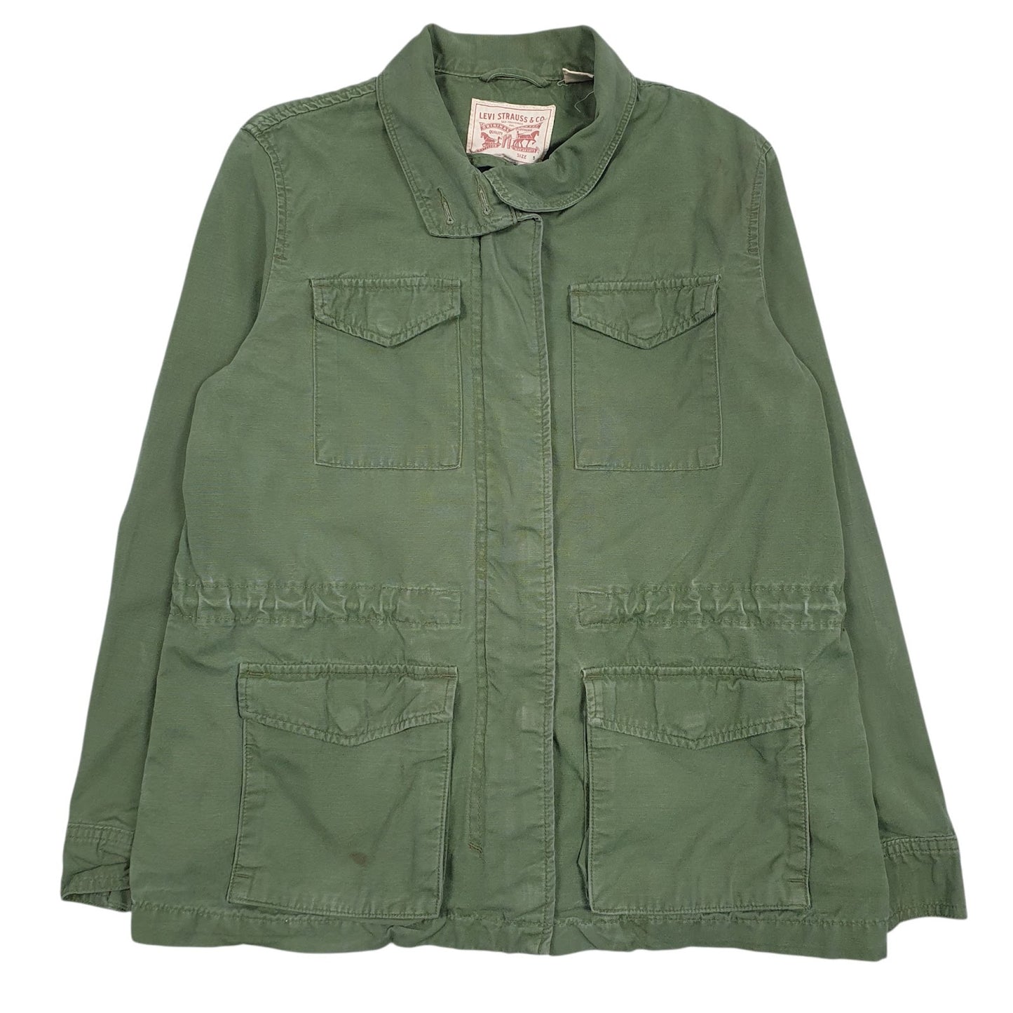 Womens Green Levis Military  Coat