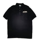 Mens Black Hanes Stedman Vintage 90s Short Sleeve Polo Shirt