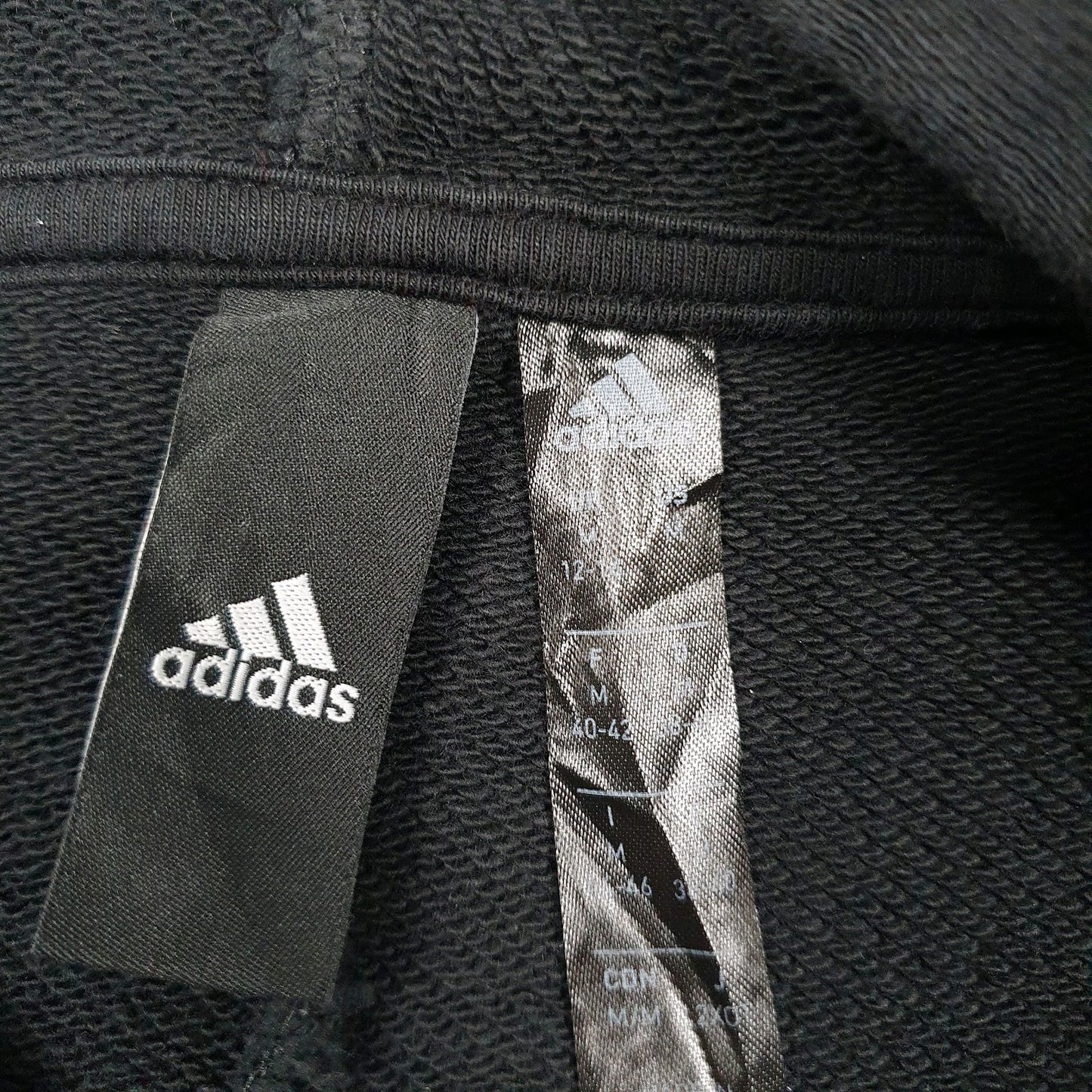 Womens Black Adidas Baggy Hoodie Jumper