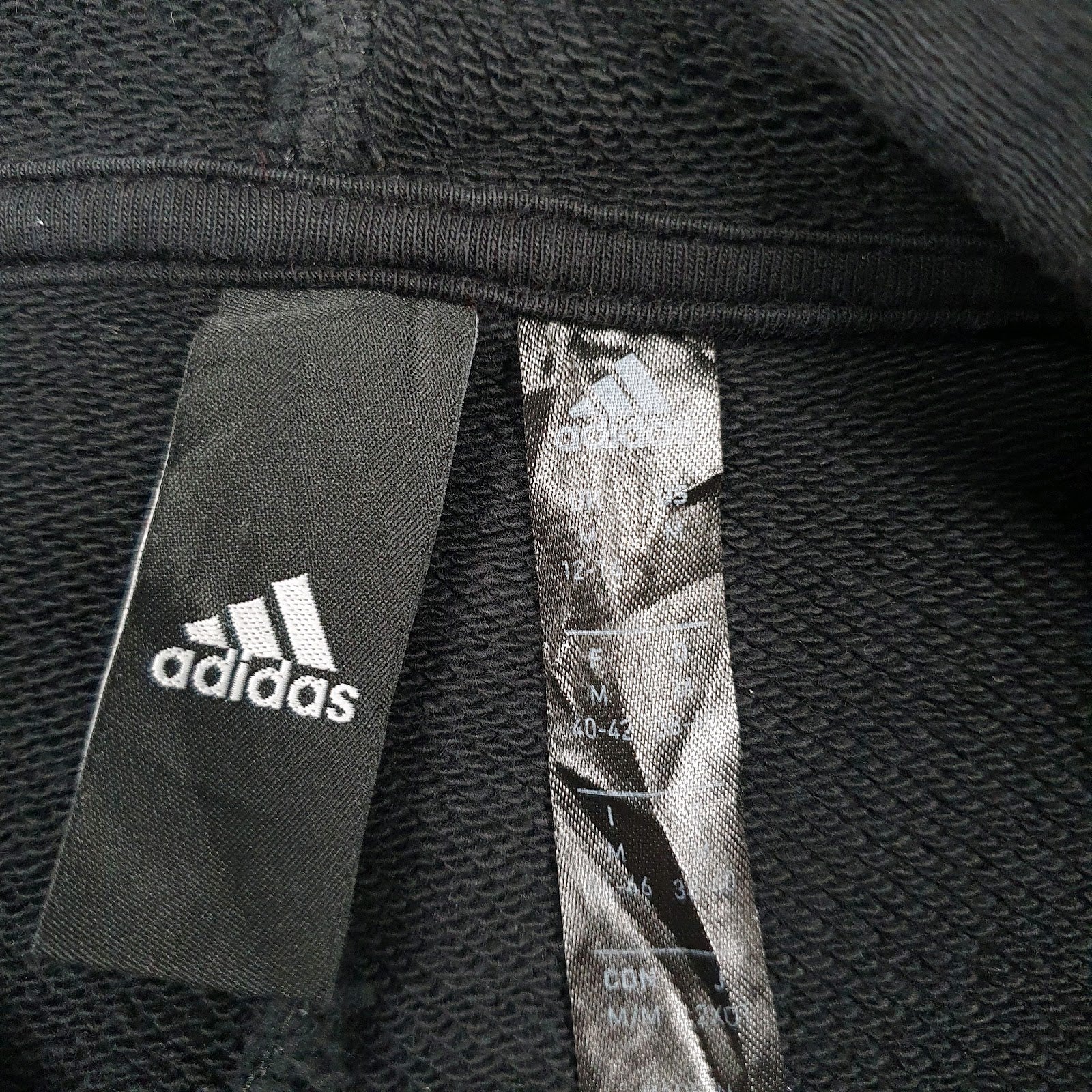 Womens Black Adidas Baggy Hoodie Jumper