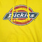 Mens Yellow Dickies Spellout Hoodie Jumper
