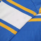 Mens Blue Uniform Basics Rugby Crewneck Polo Shirt