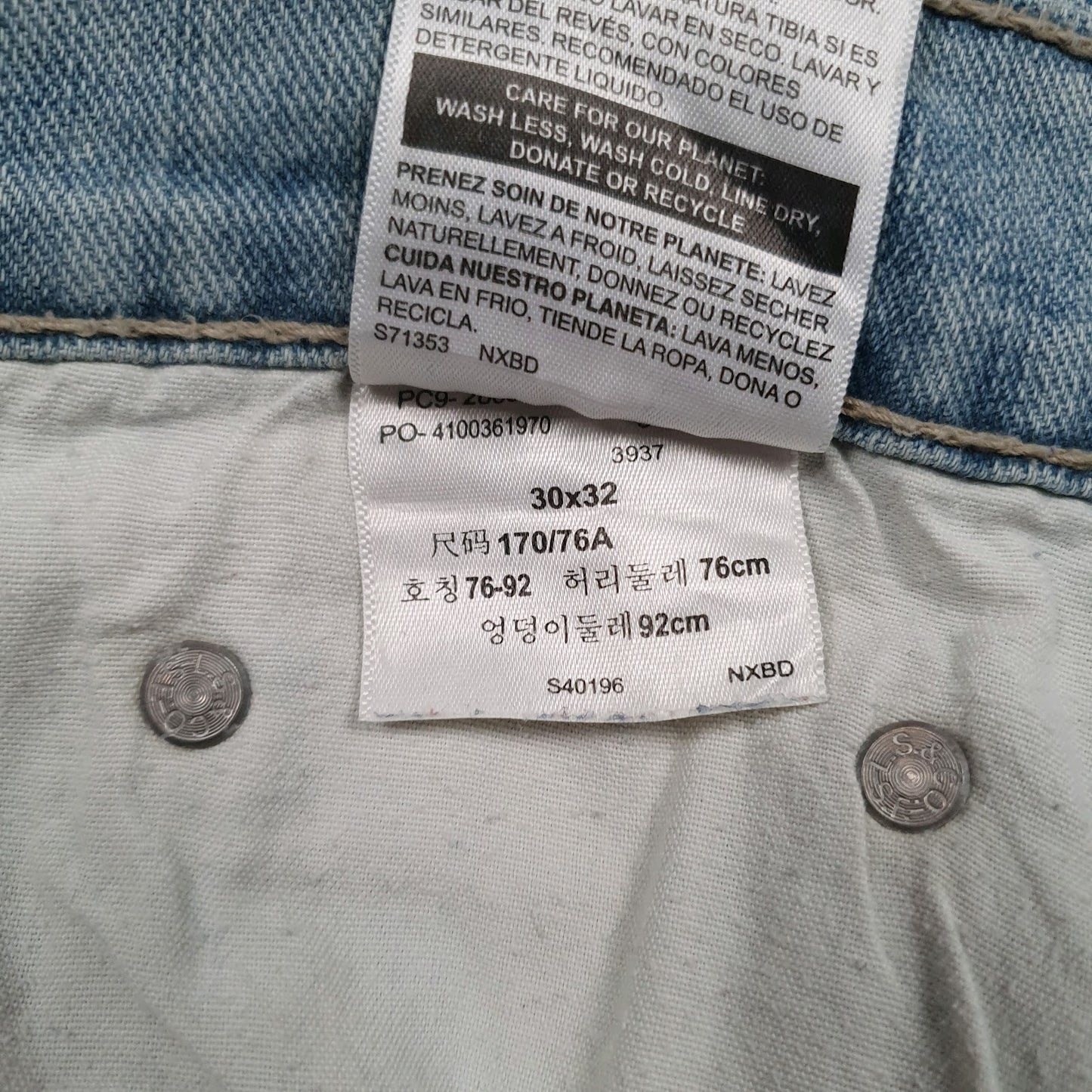 Mens Blue Levis   Jeans