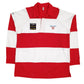 Mens Red Kariban Rugby Long Sleeve Polo Shirt