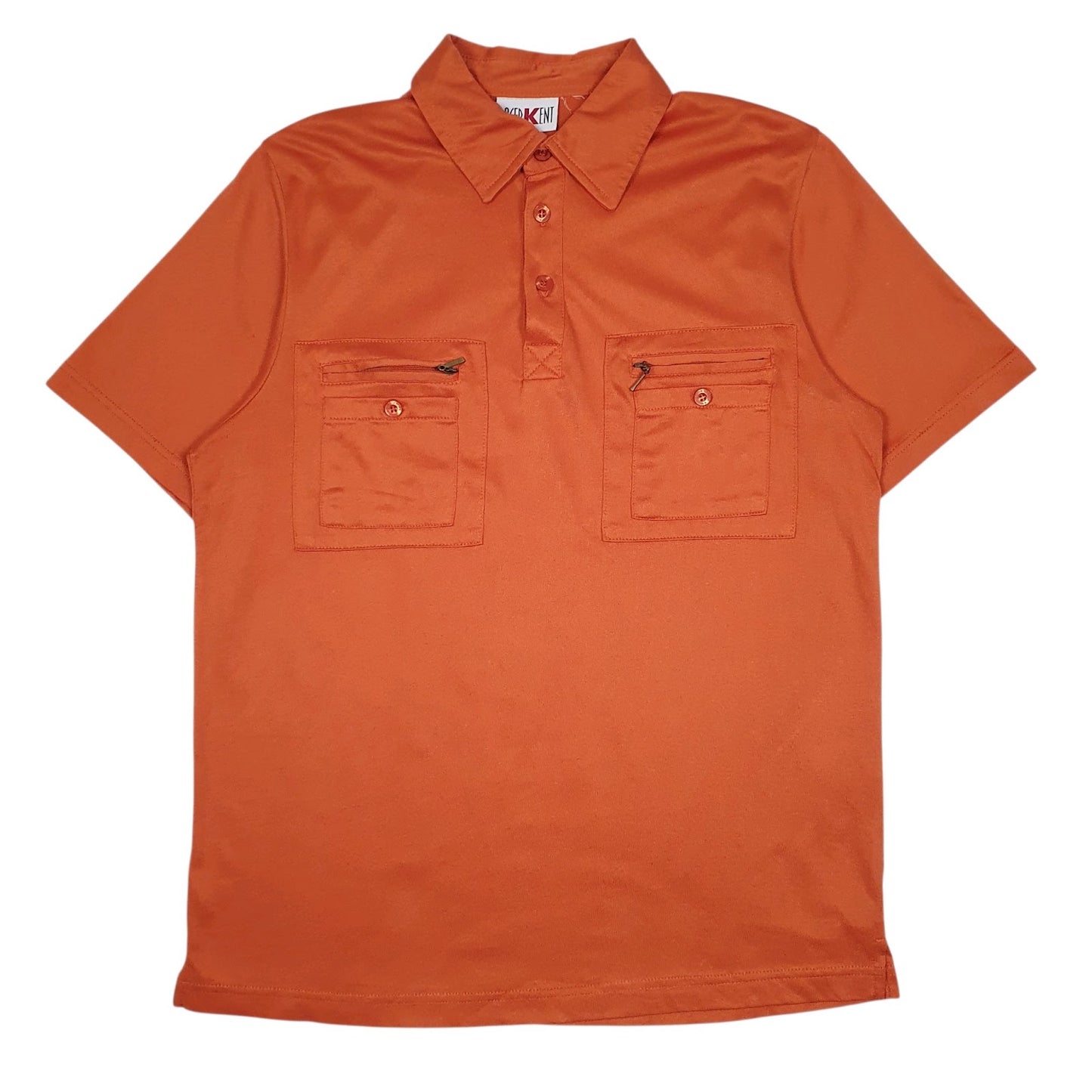 Mens Orange Roger Kent  Short Sleeve Polo Shirt