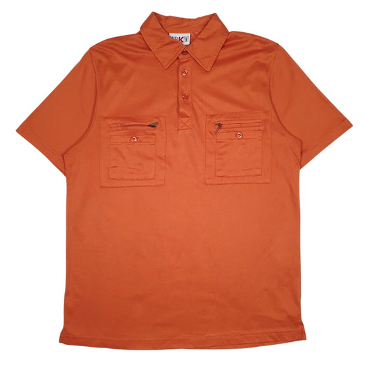 Mens Orange Roger Kent  Short Sleeve Polo Shirt