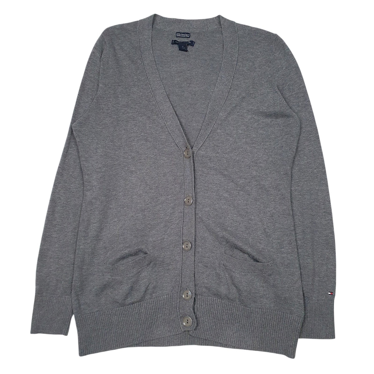 Womens Grey Tommy Hilfiger  Cardigan Jumper