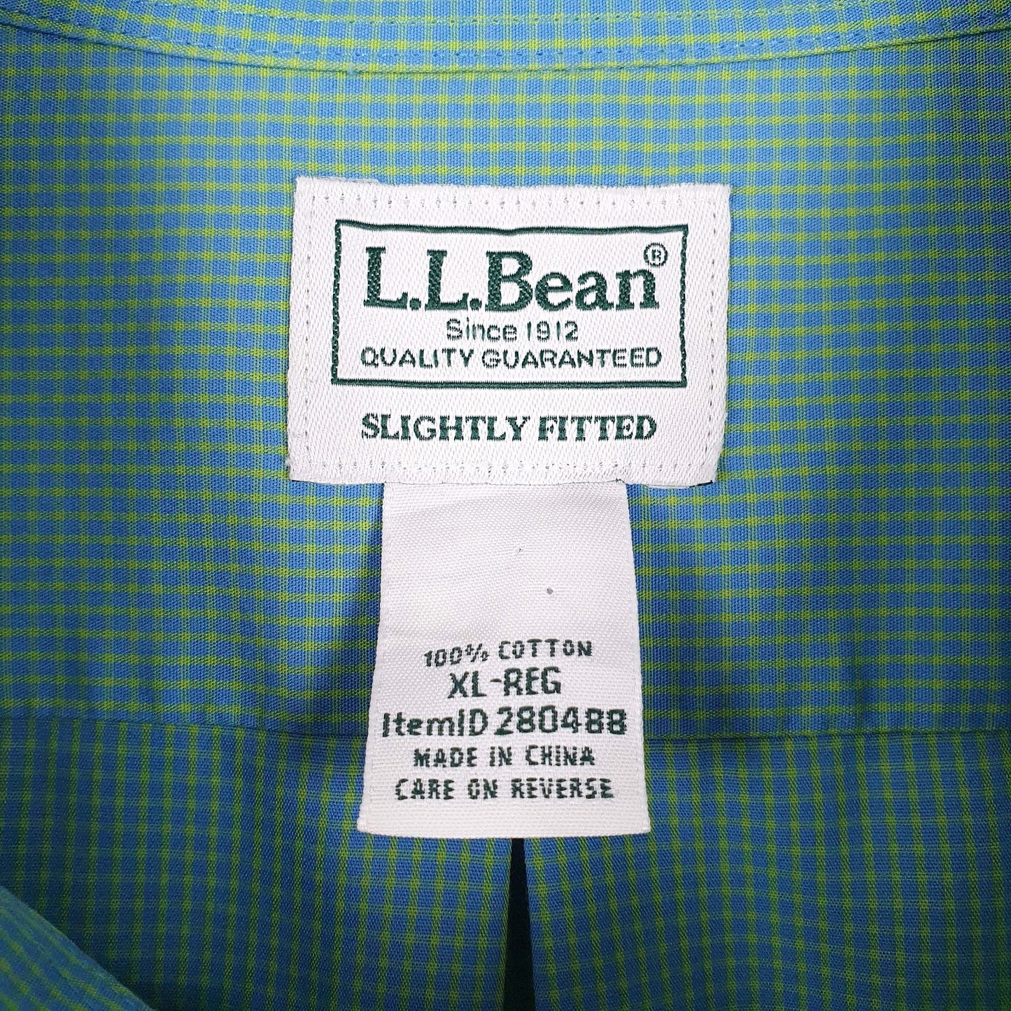 Mens Blue L.L.Bean   Shirt